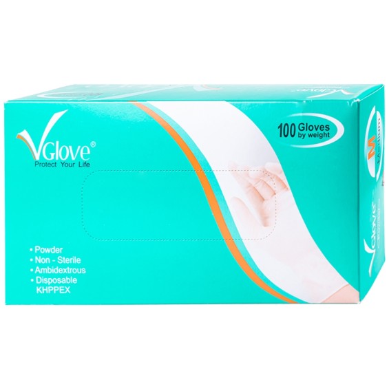 Găng Tay Cao Su Y Tế Vglove Size M