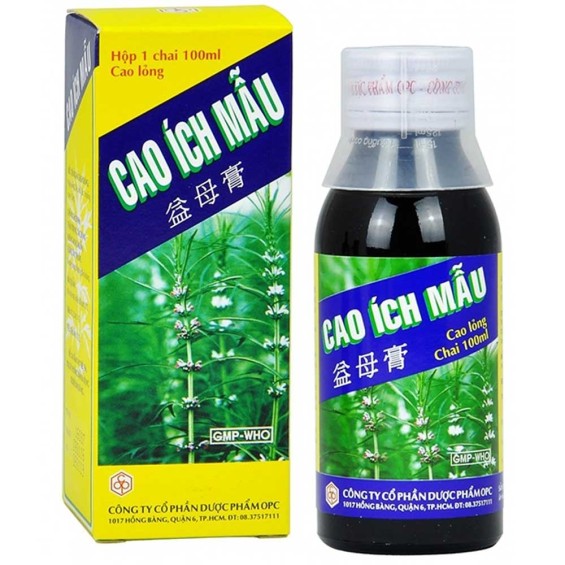 Trị Kinh Nguyệt Không Đều Cao Ích Mẫu Opc Chai 100ML