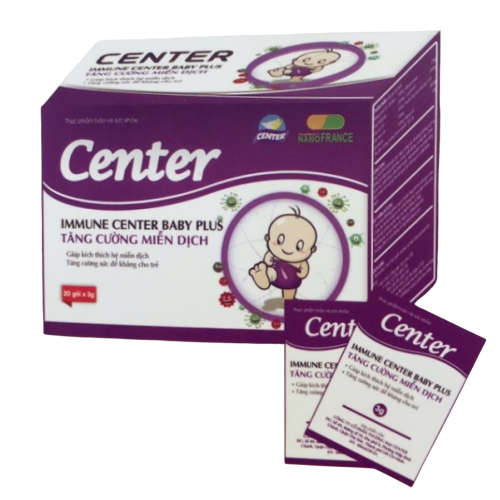 IMMUNE Center BaBy Plus Tăng Cường Miễn Dịch Cho Bé 20 gói